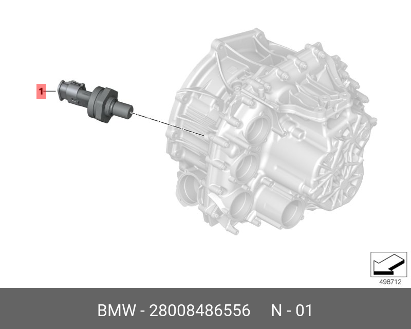 Датчик давления трансмиссионного масла - BMW 28008486556