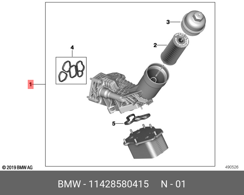Масляный фильтр - BMW 11428580415