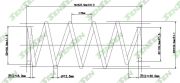 Пружина подвески передней Peugeot 308 F- - SENSEN SCP10086