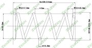 Пружина подвески передней hyundai tucson/kia sportage 2.0/2.0crdi 4WD 04- - SENSEN SCP10093