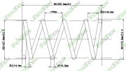 Пружина подвески передней mitsubishi asx, Lancer, Lancer Sportback - SENSEN SCP10099