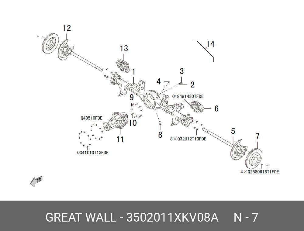 Диск тормозной - Great Wall 3502011XKV08A