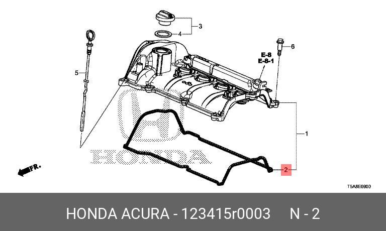 Прокладка крышки клапанов - Honda 12341-5R0-003