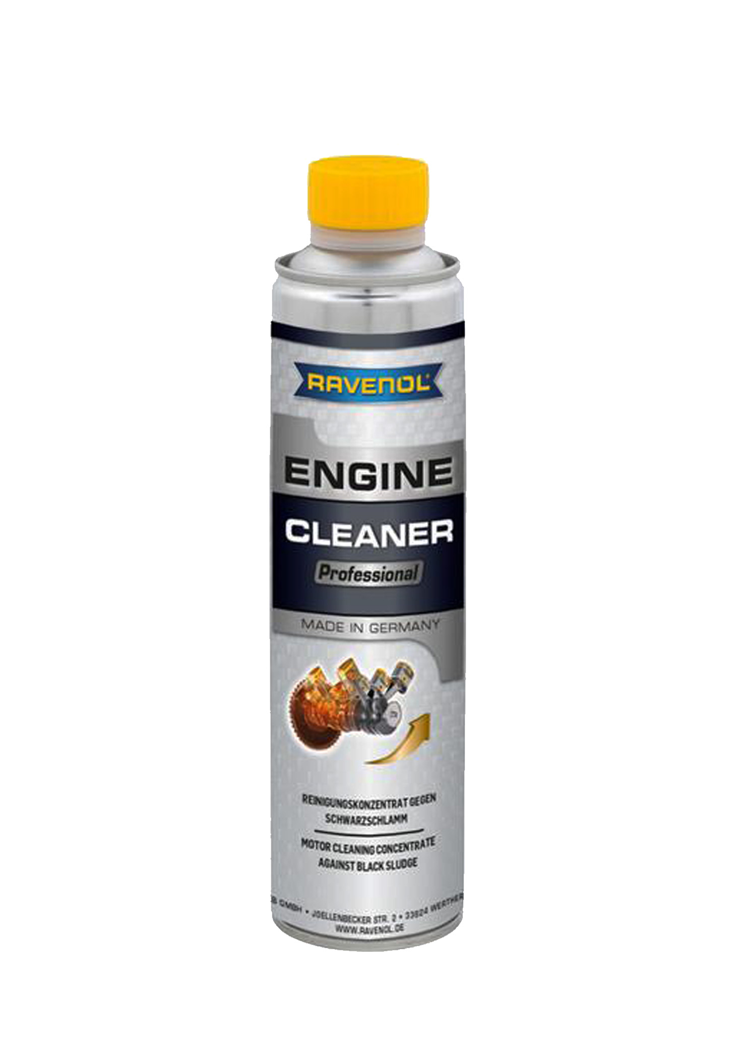 Присадка-очиститель в моторное масло  professional engine cleaner 300 МЛ - RAVENOL 4014835862869