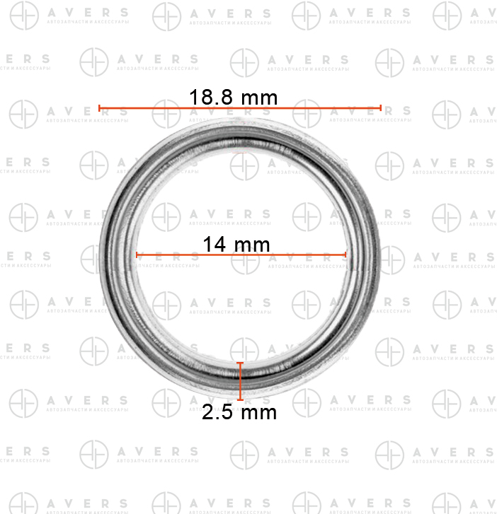 Прокладка сливной пробки поддона двигателя - AVERS MD050317