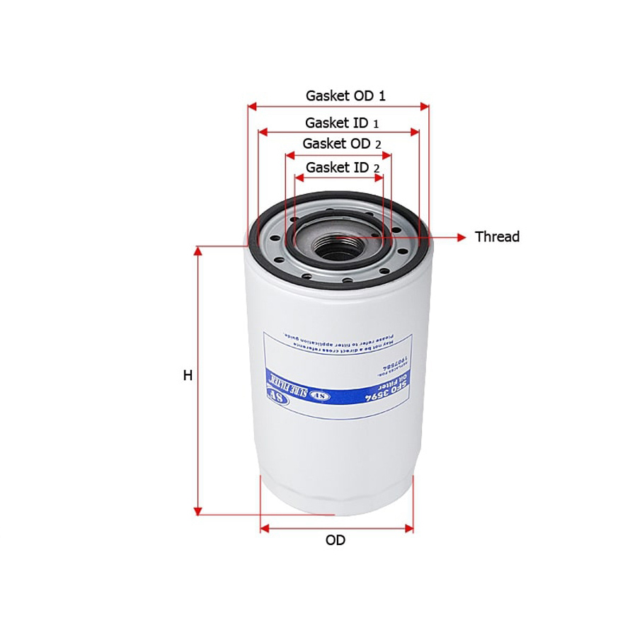 Фильтр масляный HCV - Sure filter SFO3594