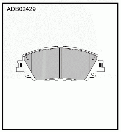 Колодки тормозные дисковые | перед | - Allied Nippon ADB02429