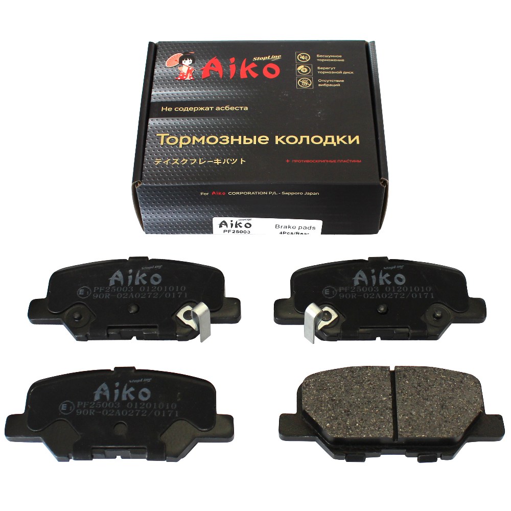 Колодки тормозные дисковые - Aiko PF25003