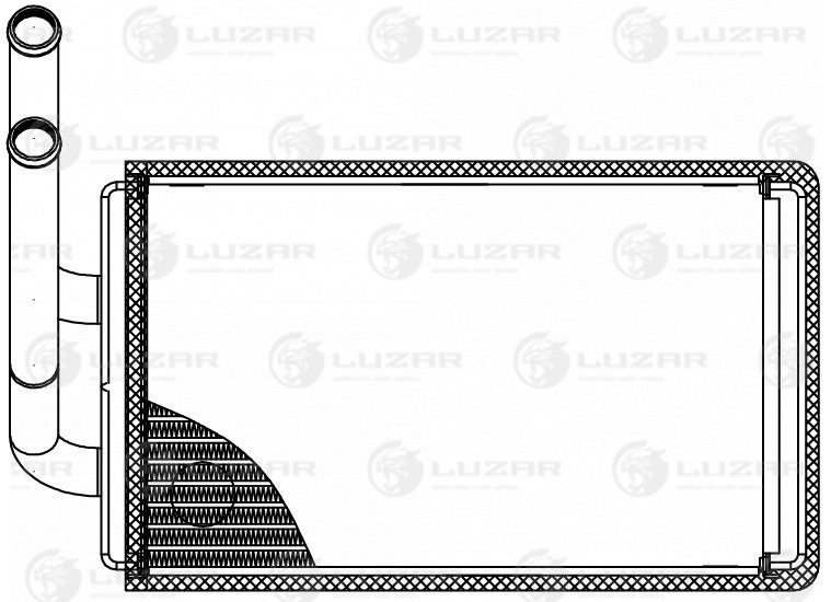 Радиатор отопителя - Luzar LRh 0543