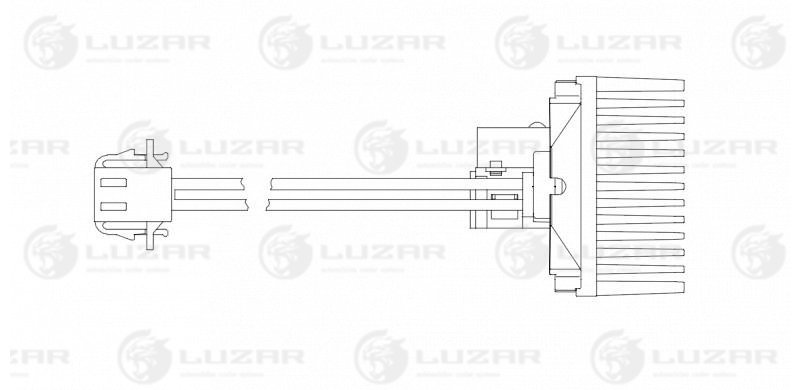 Резистор э/вент. отопителя - Luzar LFR 1854