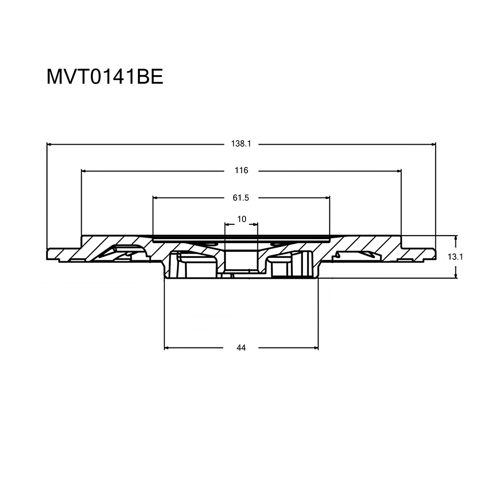 Маслоотражатель турбокомпрессора - Krauf MVT0141BE