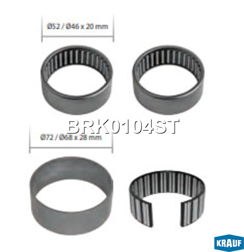 Ремкомплект тормозной системы - Krauf BRK0104ST