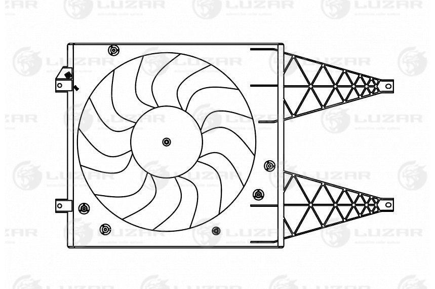 Э/вентилятор охл. - Luzar LFK 1805
