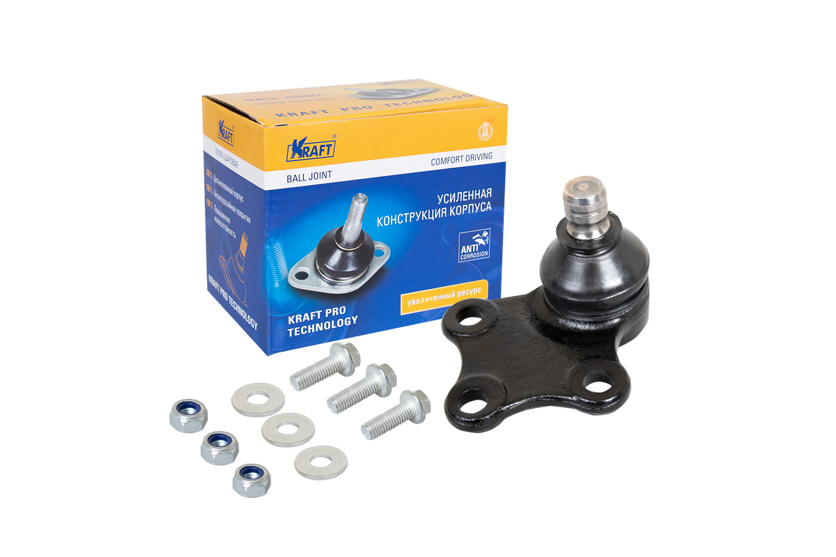 Шаровая опора нижняя для а/м Citroen Berlingo (96-), Xsara (97-05), Xsara Picasso (99-), ZX (91-97)/ Peugeot Partner (96-) | перед | - KRAFT KT 053235
