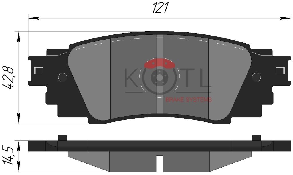 Колодки тормозные toyota camry - KoTL 42KT
