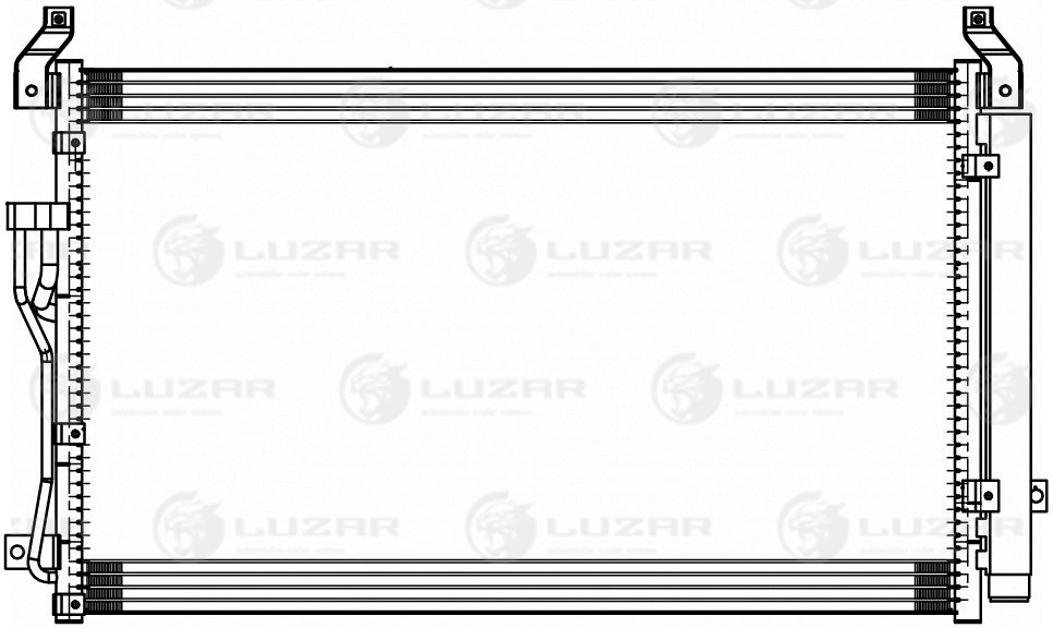 Радиатор кондиционера - Luzar LRAC 0865