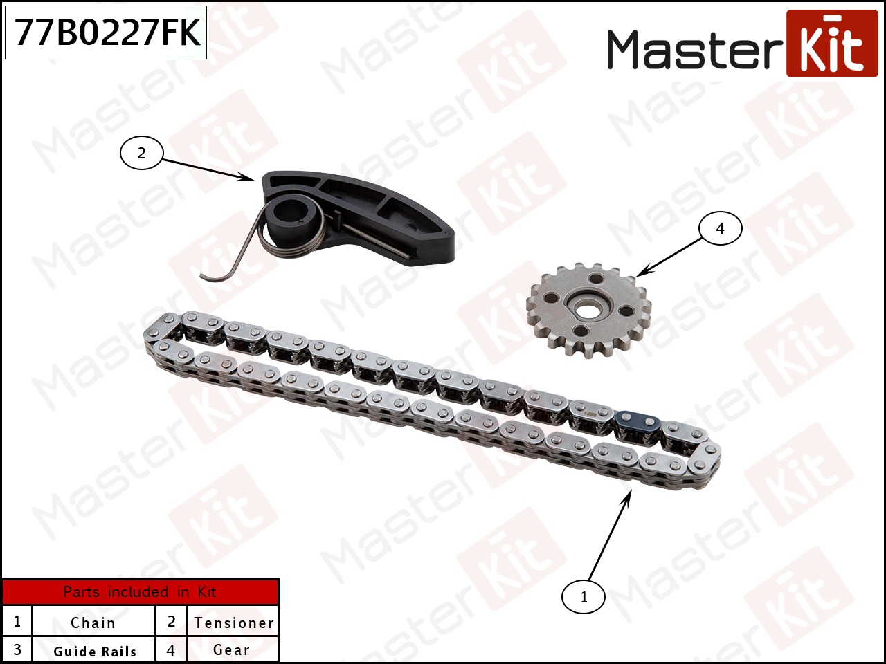 Комплект цепи масляного насоса - Master KiT 77B0227FK