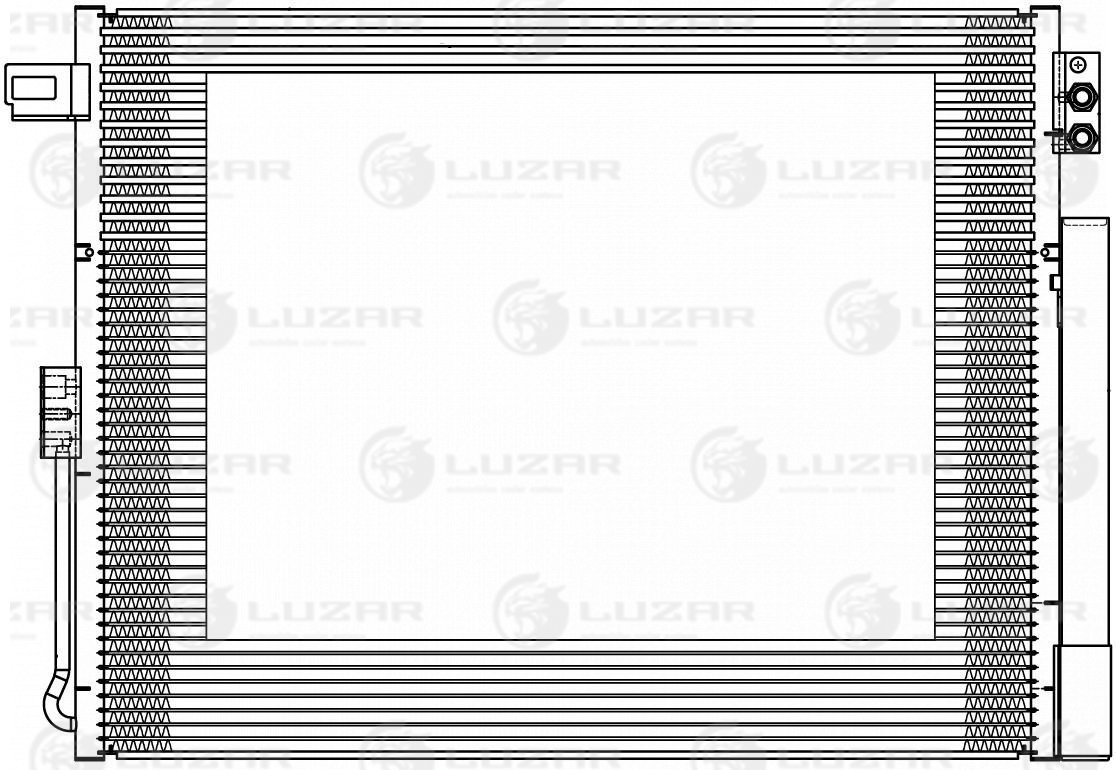 Радиатор кондиционера - Luzar LRAC 0303