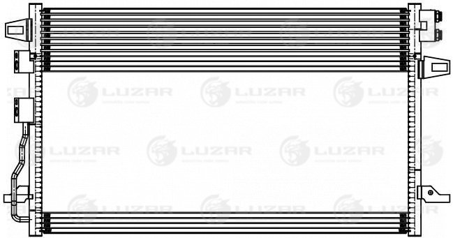 Радиатор кондиционера - Luzar LRAC 0308