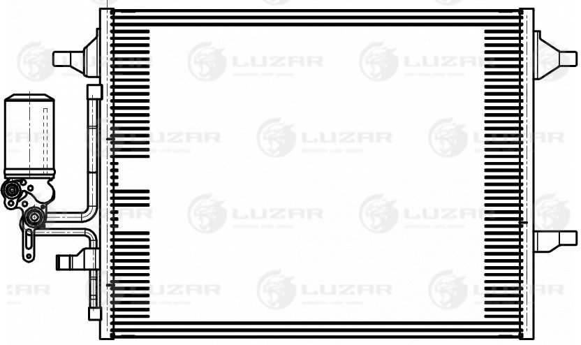 Радиатор кондиционера - Luzar LRAC 1060