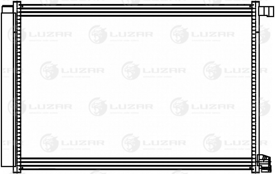 Радиатор кондиционера - Luzar LRAC 1514