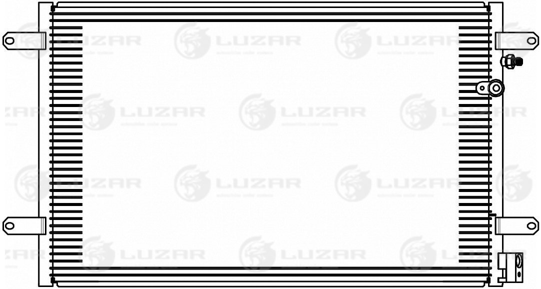 Радиатор кондиционера - Luzar LRAC 1821