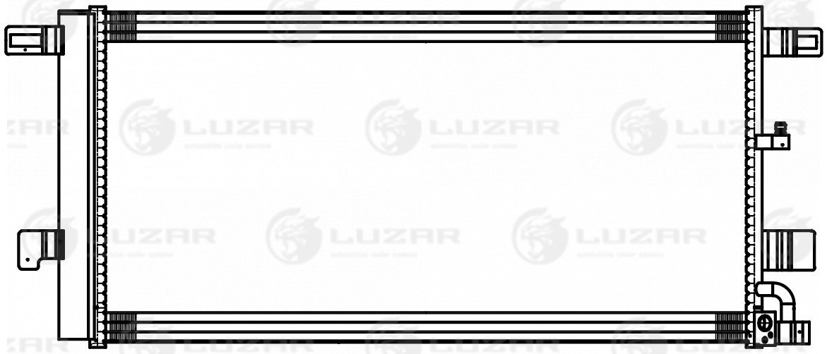 Радиатор кондиционера - Luzar LRAC 1830