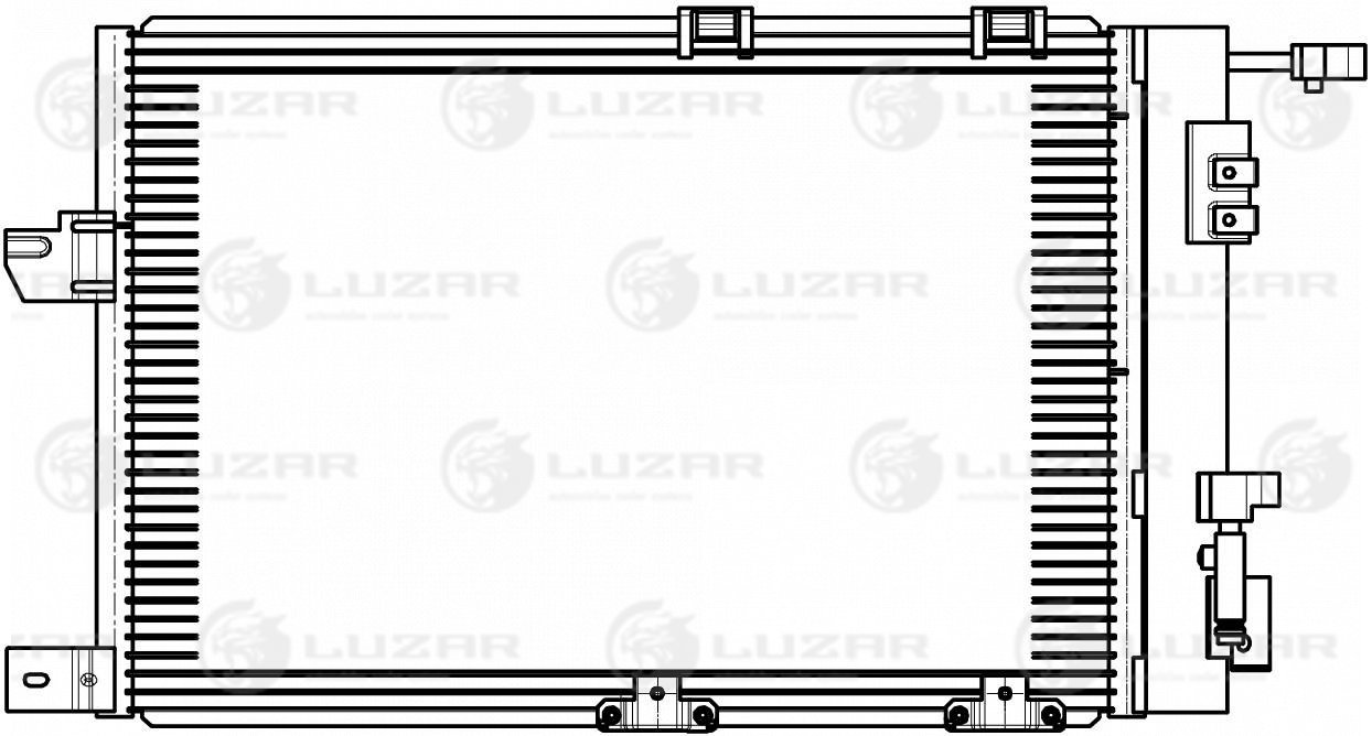 Радиатор кондиционера  - Luzar LRAC 2128