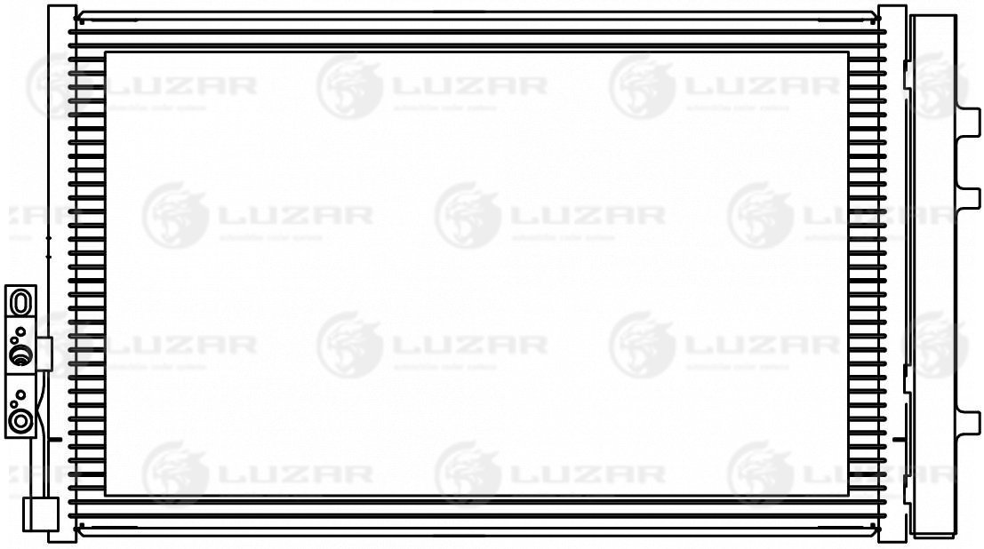 Радиатор кондиционера - Luzar LRAC 2603
