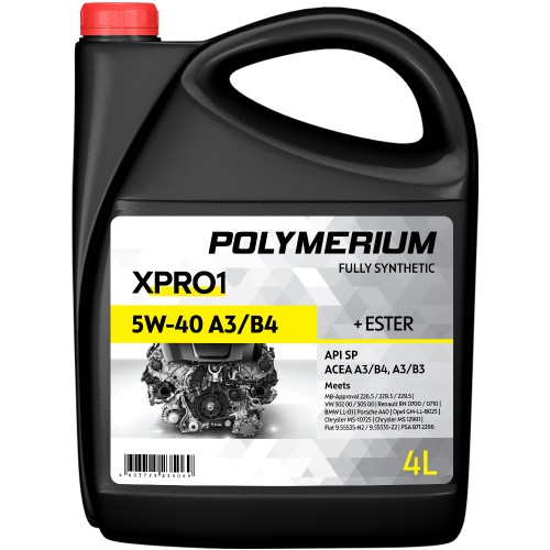 Xpro1 5w40 a3/b4 1L - Polymerium plmx15401