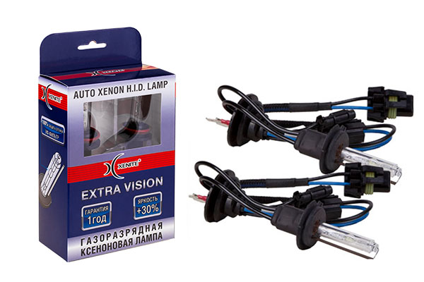 Ксенон лампа H4 4300к KET Extra Vision + 30% , набор 2шт - XENITE 1004106