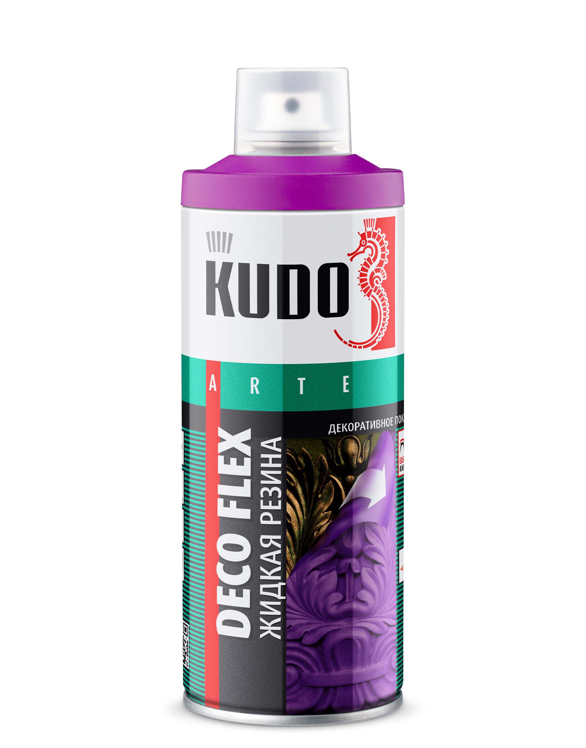 Жидкая резина deco flex Пурпурная 520 мл - KUDO KU-5310