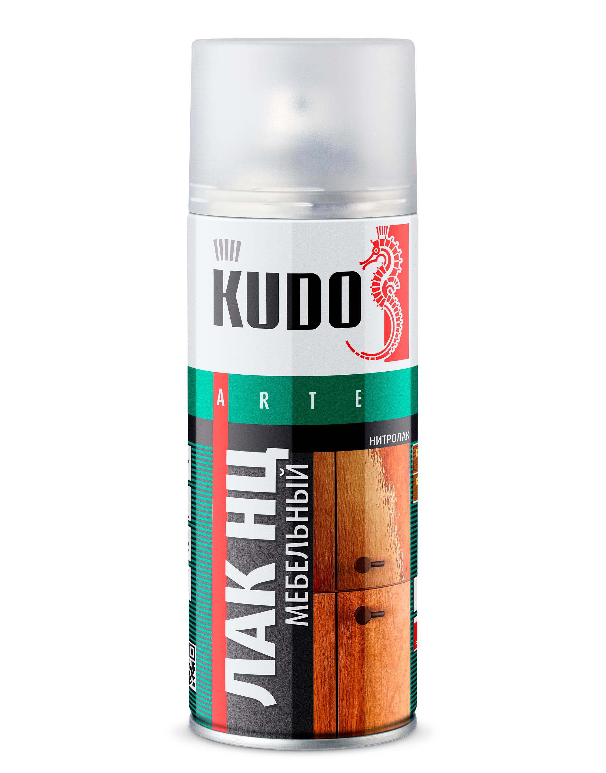 Лак нитроцеллюлозный мебельный матовый 520 мл - KUDO KU-9009