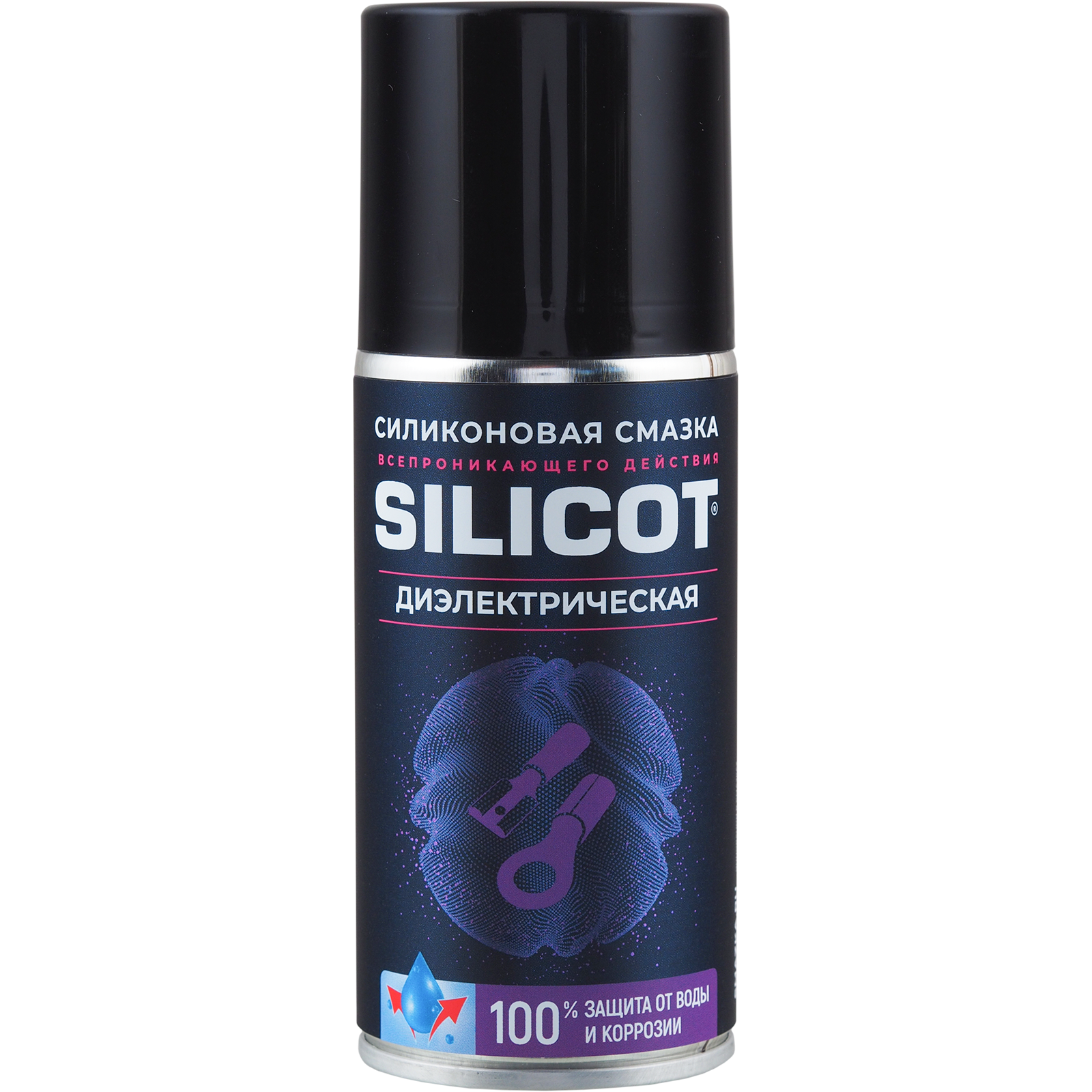 Смазка-аэрозоль диэлектрическая для защиты электрики Silicot Spray, 150мл - ВМПАВТО 2707