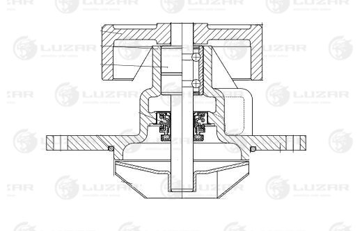 Насос водяной для а/м камаз, Yutong, Higer с двиг. Cummins 6CT/QSC/ISCe - Luzar LWP 0789