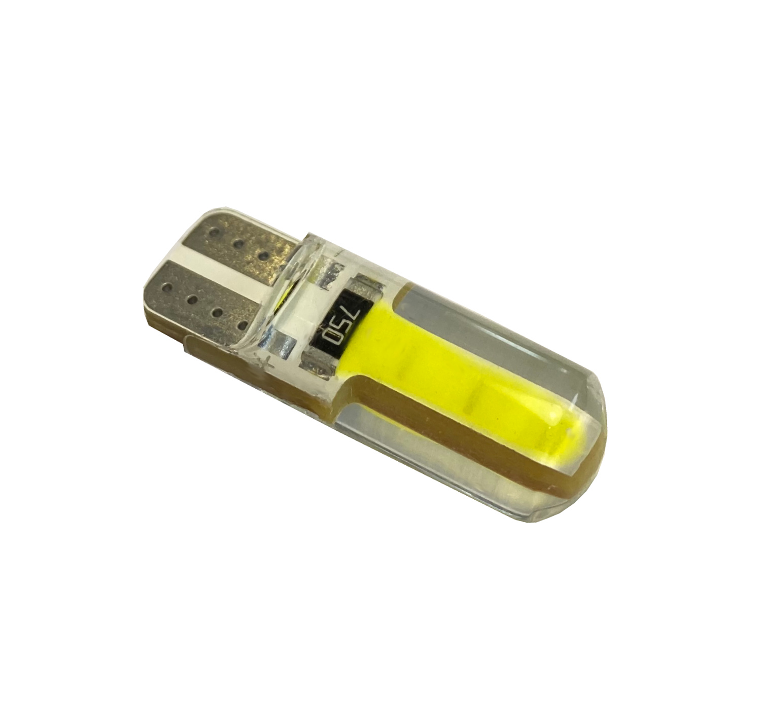 Cветодиод 12V T10 (2 led) COB (size 13mm*1.5mm ) W5W белый - Nord Yada 906070