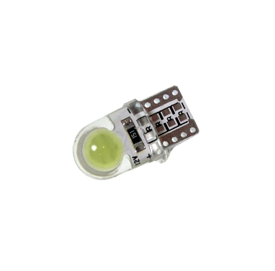 Cветодиод 12V T10 (2 led) COB (Diameter=6mm ) W5W белый - Nord Yada 906072