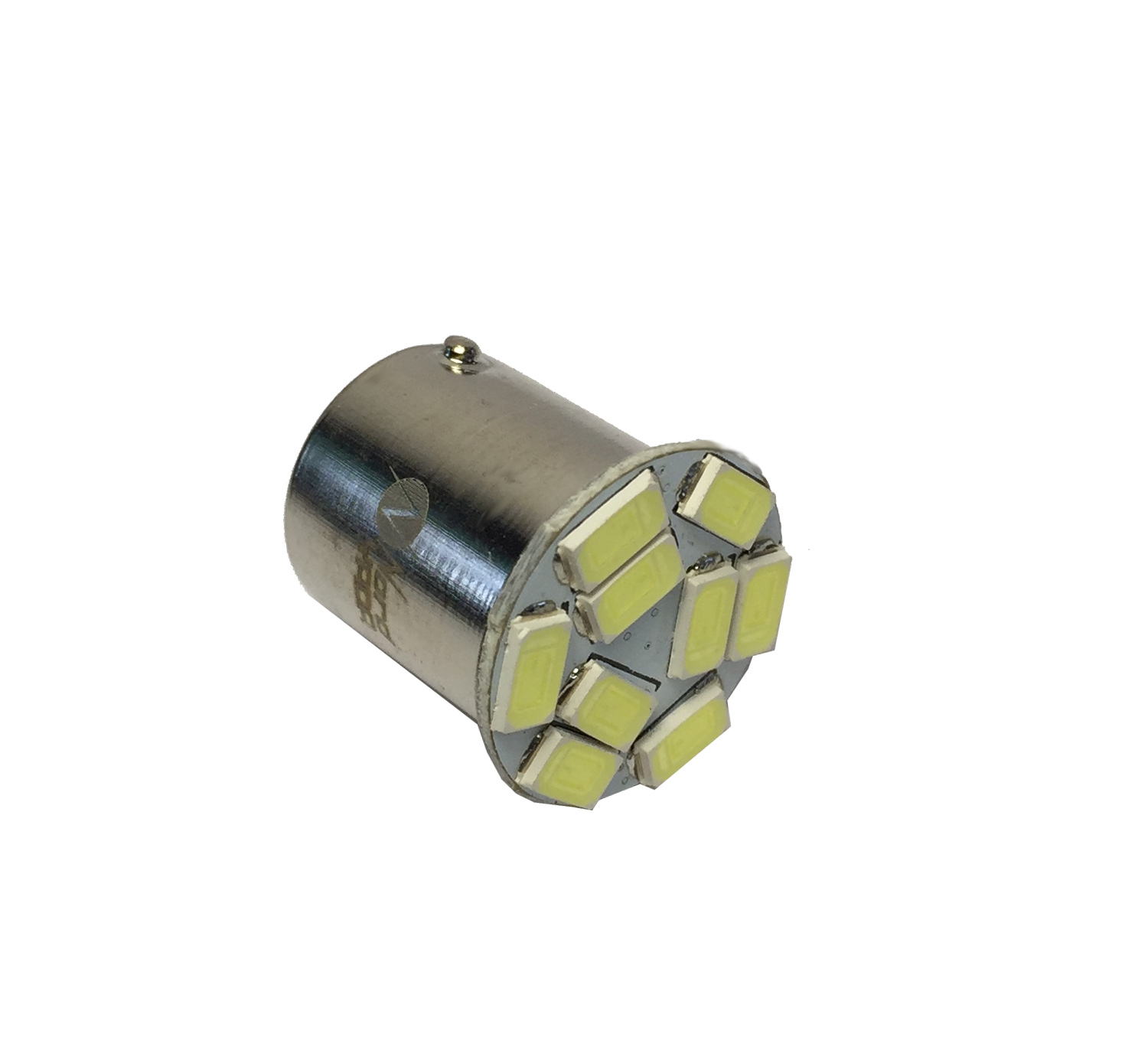 Светодиод 12V g18.5 9smd (size 5630) r10w BA15s белый 0.6w 85lm - Nord Yada 908458