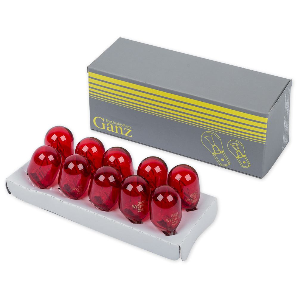 Лампа 12V wy21w 21W W3x16d  1 шт. BOX - GANZ GIP06034