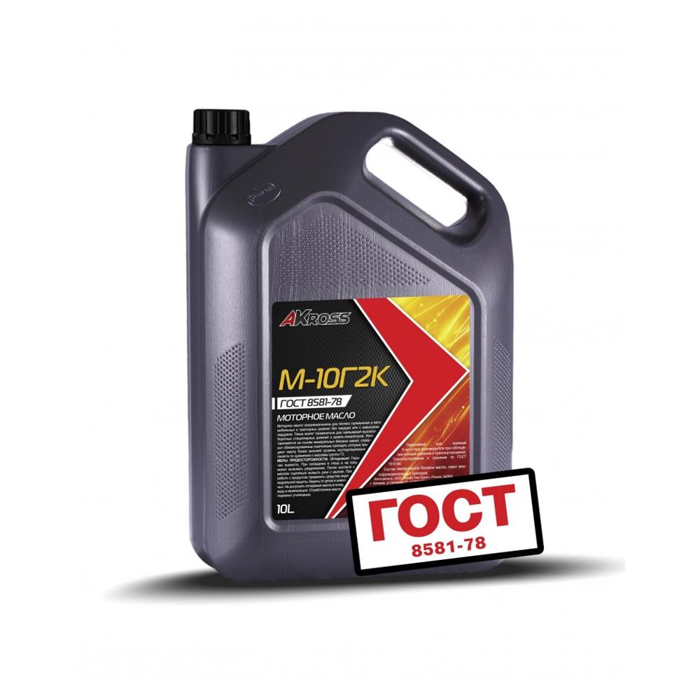 М-10г2к Масло моторное минеральное 10L - Akross AKS0047MOM