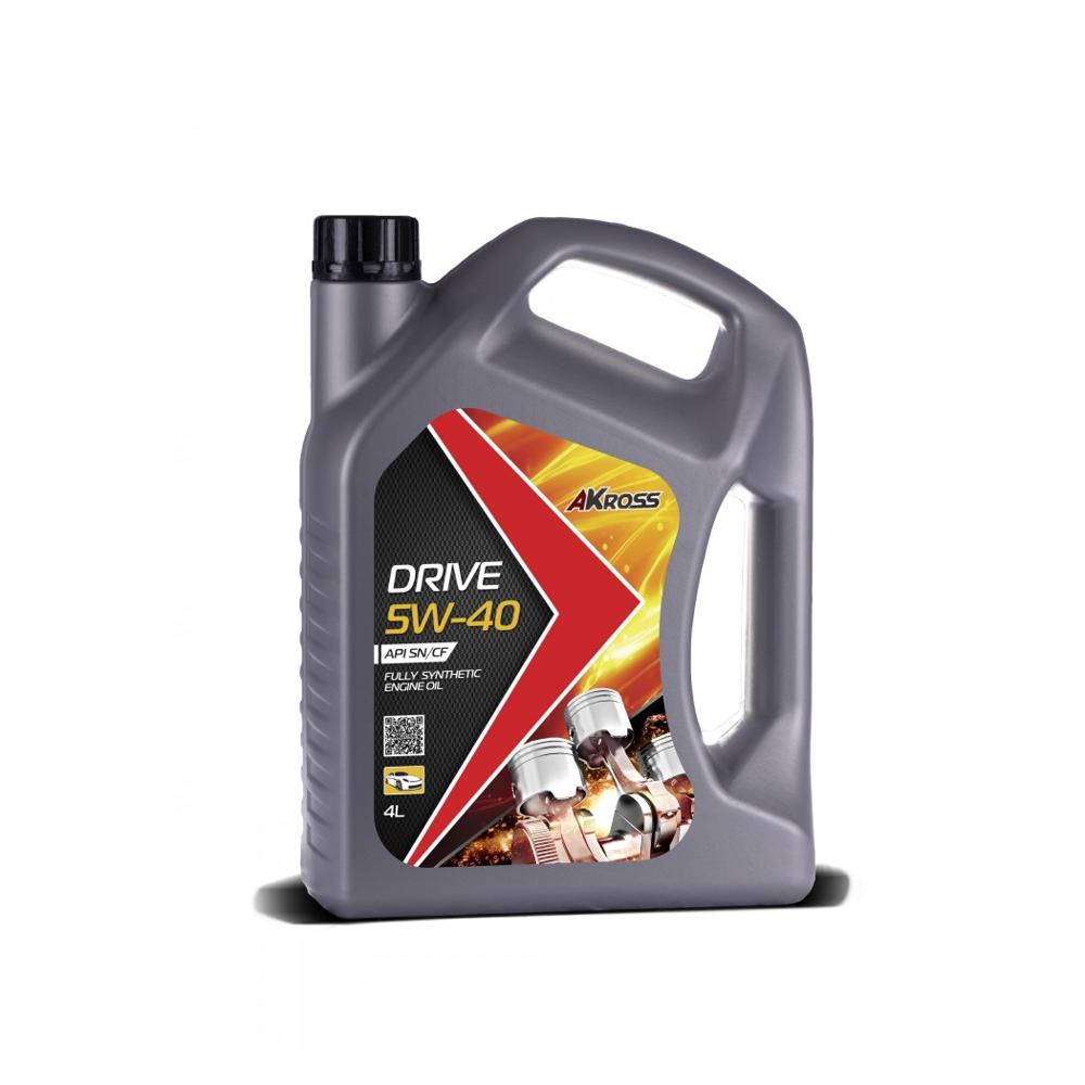 Масло моторное синтетическое drive 5w40 sn/cf 4л - Akross AKS0002MOF