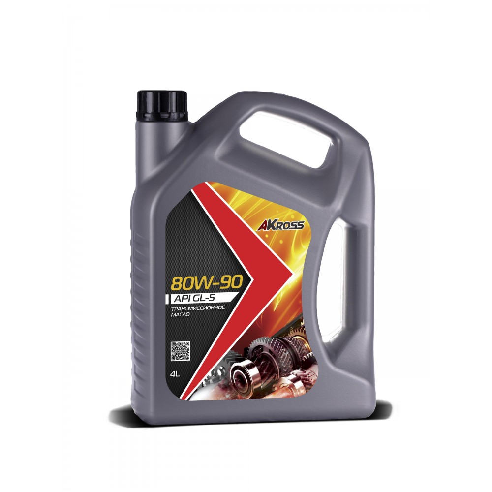 Масло трансмиссионное минеральное tm-5 SAE 80w-90 gl-5 4л - Akross AKS0005TOM