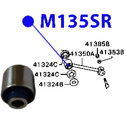 Сайлентблок заднего продольного рычага - ФОРТУНА M135SR