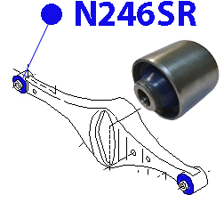 Сайлентблок заднего рычага - ФОРТУНА N246SR