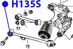 Сайлентблок задней продольной тяги - ФОРТУНА H135S