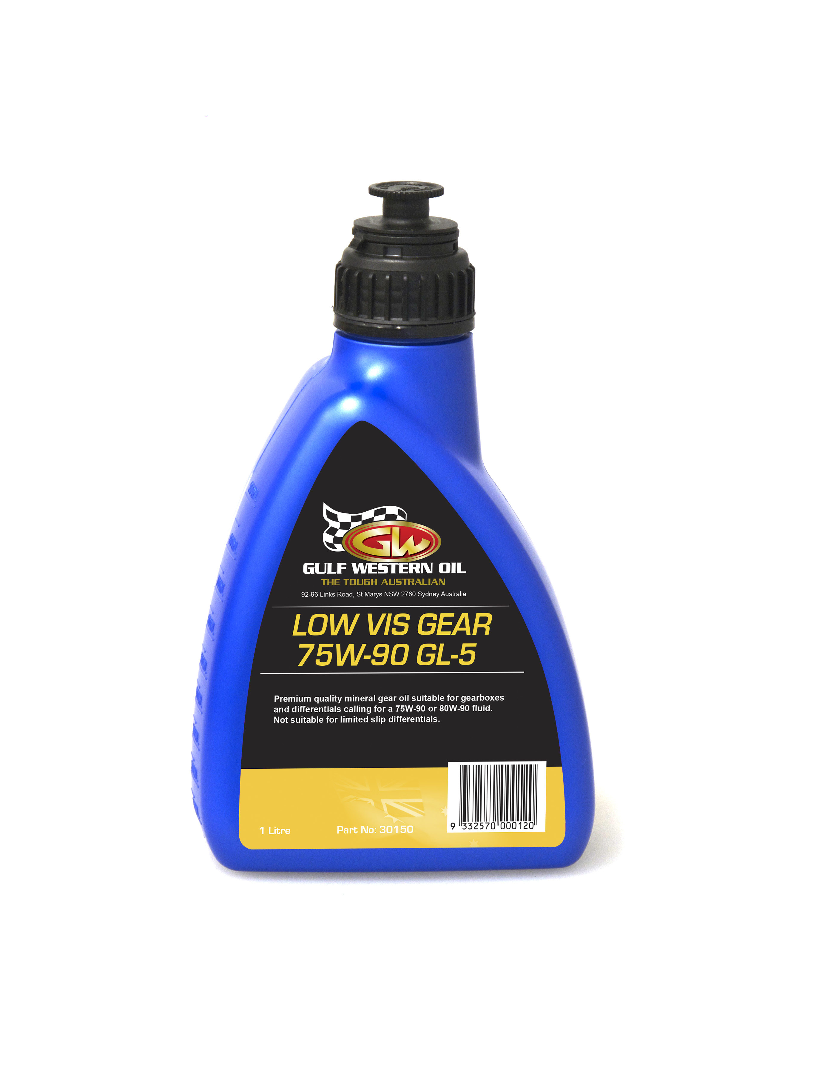 Масло трансмиссионное синтетическое Gear Lube 75w-90 1л - Gulf Western Oil 30150
