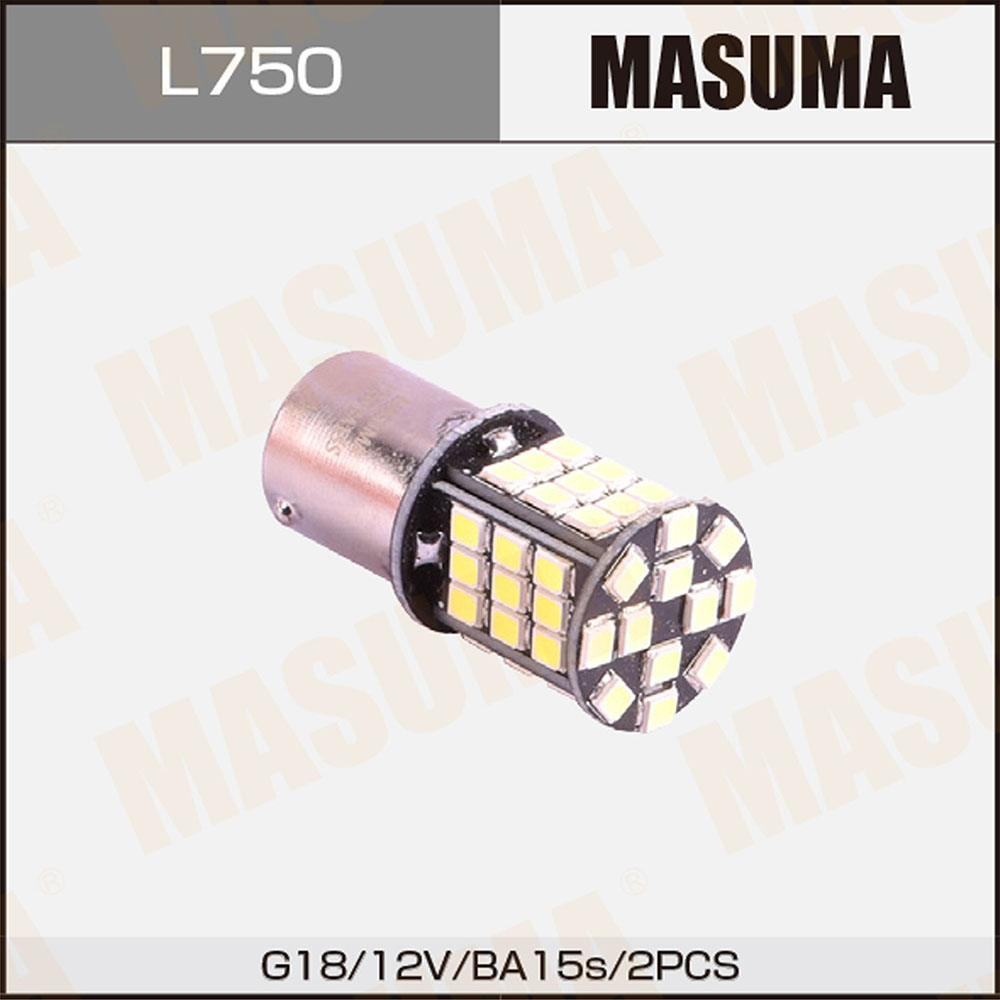 Лампы светодиодные LED BA15s 12v/5w SMD 1-2w одноконтактные - Masuma L750