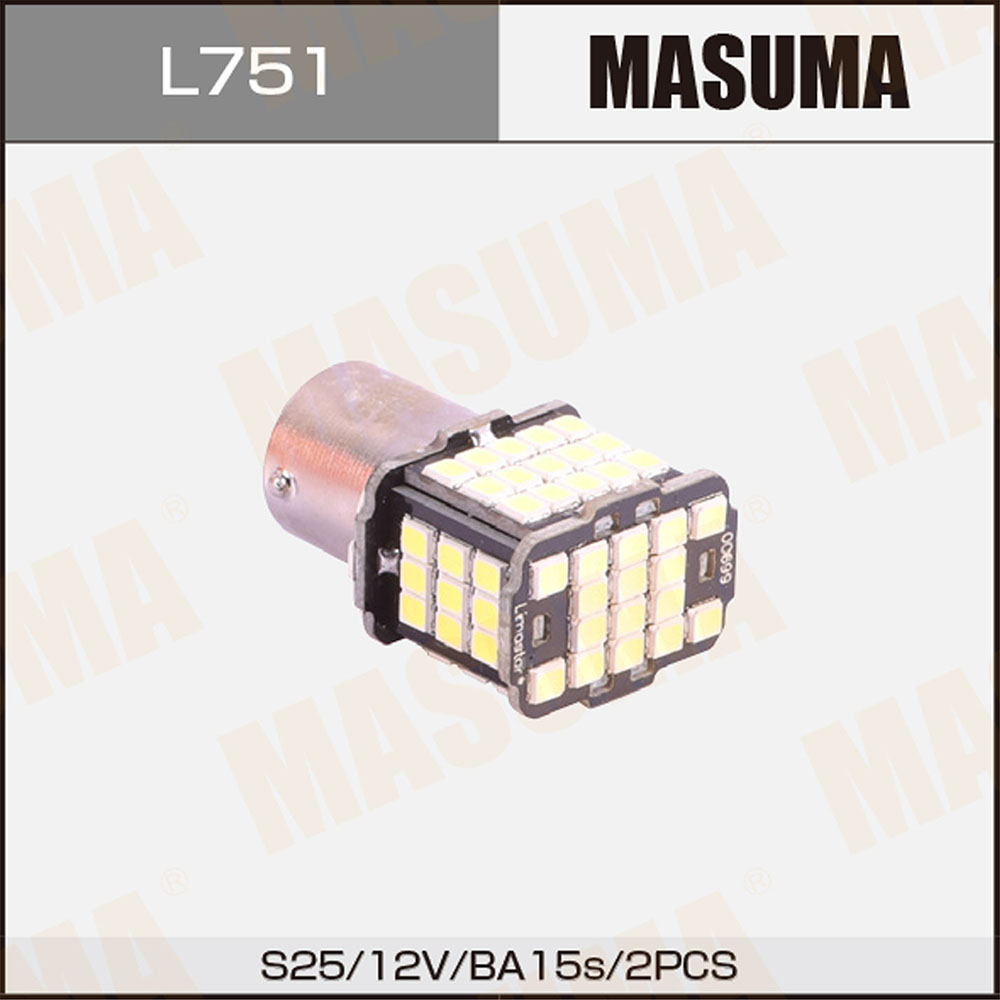 Лампы светодиодные LED BA15s 12v/21w SMD 1-2w одноконтактные - Masuma L751