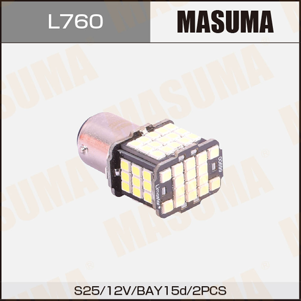 Лампы светодиодные LED BAY15d 12v/21+5w SMD 1-2w двухконтактные - Masuma L760