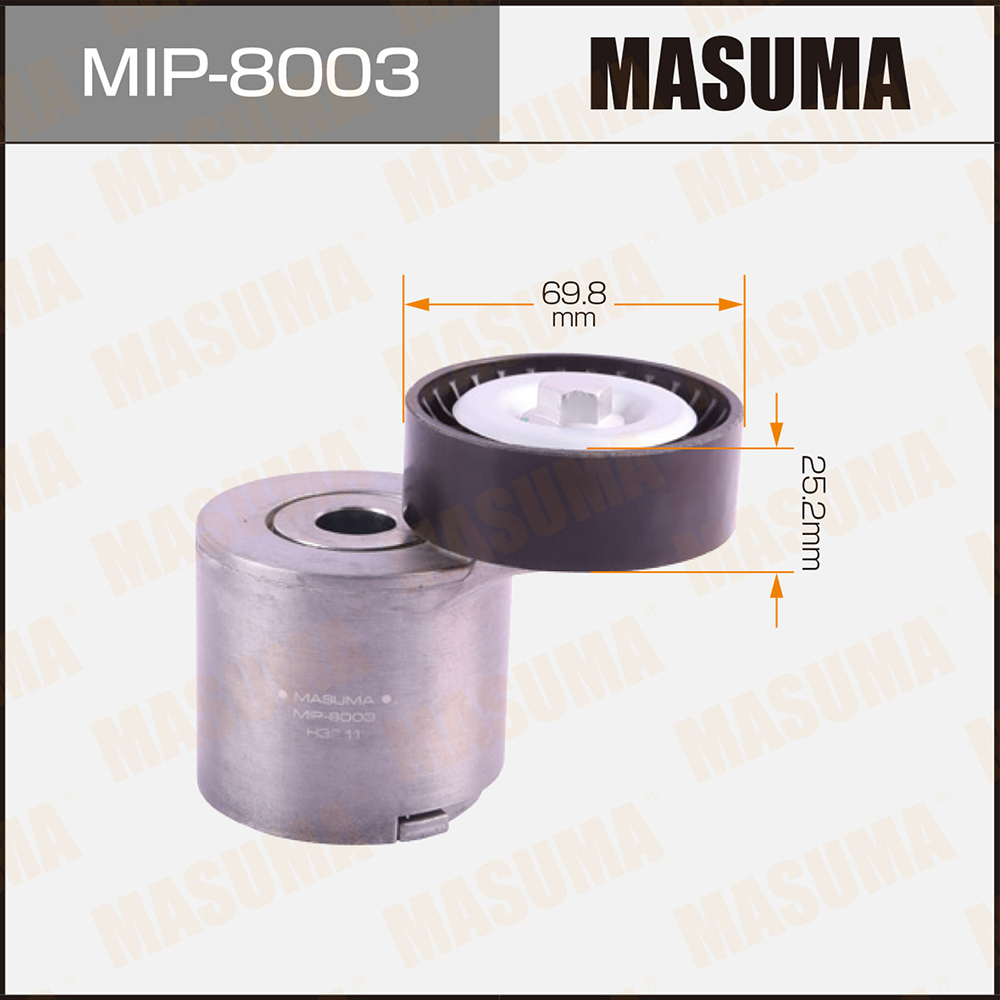Натяжитель ремня привода навесного оборудования, fa20, fb16a, fb16e, fb20a, fb25 - Masuma MIP8003